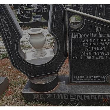 BEZUIDENHOUT Rudolph Marthinus 1960-1987