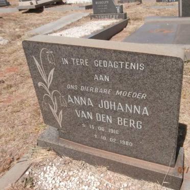 BERG Anna Johanna, van den 1916-1980
