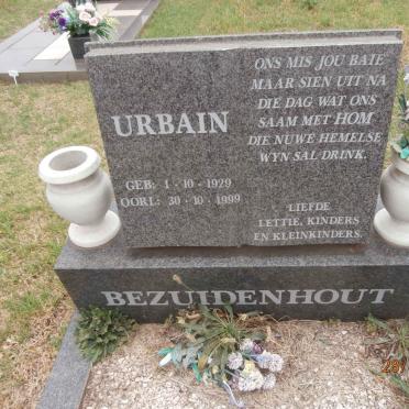 BEZUIDENHOUT Urbain 1929-1999