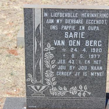 BERG Sarie, van den 1920-1977