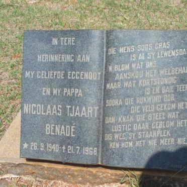 BENADE Nicolaas Tjaart 1940-1968