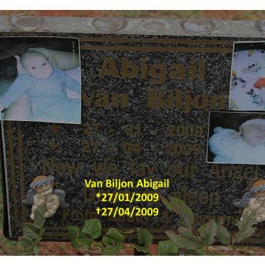 BILJON Abigail, van 2009-2009