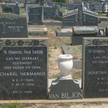 BILJON Charel Hermanus, van 1906-1974 &amp; Martha Francis 1906-1996