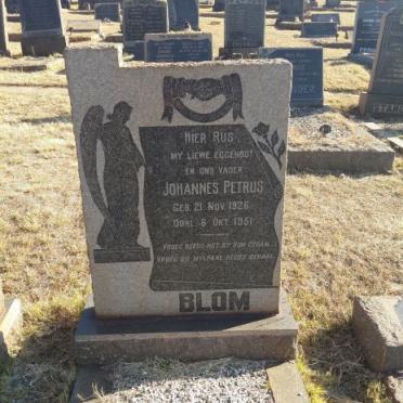 BLOM Johannes Petrus 1926-1951