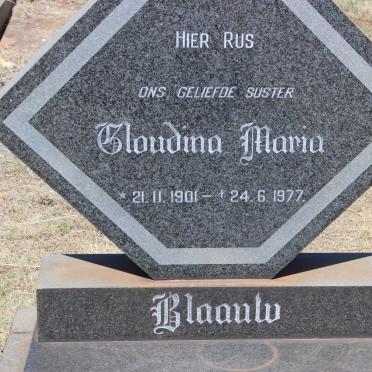 BLAAUW Gloudina Maria 1901-1977