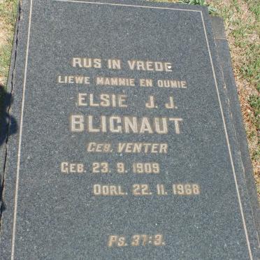 BLIGNAUT Elsie J.J. nee VENTER 1909-1968