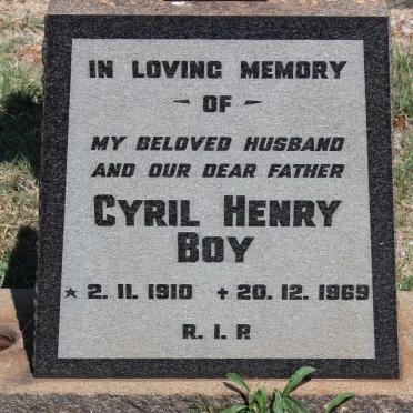 BOY Cyril Henry 1910-1969
