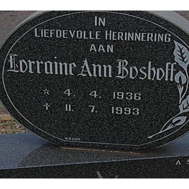 BOSHOFF Lorraine Ann 1936-1993