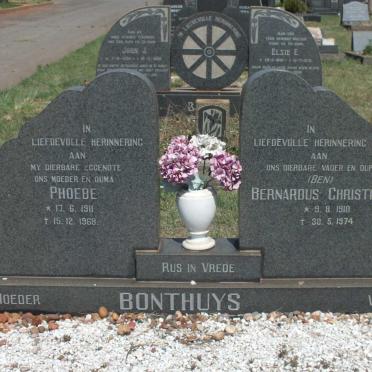 BONTHUYS Bernardus Christiaan 1910-1974 &amp; Phoebe 1911-1968