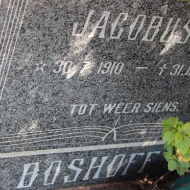 BOSHOFF Jacobus L.M. 1910-1969