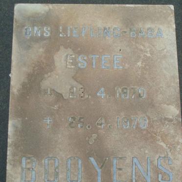 BOOYENS Estee 1970-1970