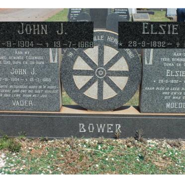 BOWER John J. 1904-1968 &amp; Elsie E. 1892-1976