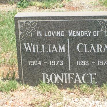 BONIFACE William 1904-1973 &amp; Clara 1898-1974
