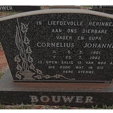 BOUWER Cornelius Johannes 1901-1982