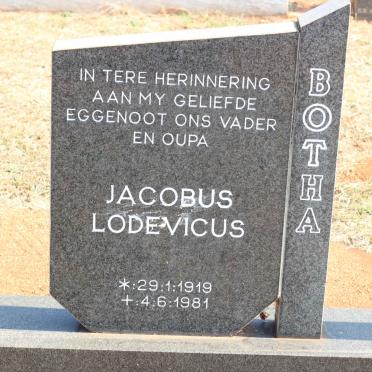 BOTHA Johannes Lodevicus 1919-1981