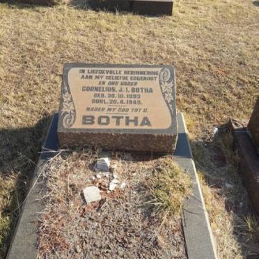 BOTHA Cornelius J.I. 1893-1949