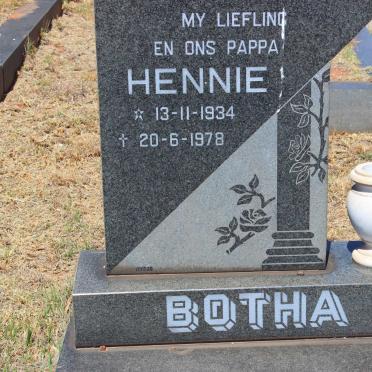 BOTHA Hennie 1934-1978