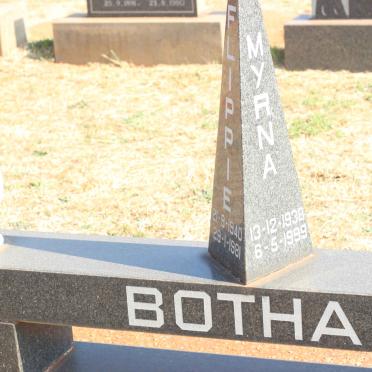 BOTHA Flippie 1940-1981 &amp; Myrna 1938-1999