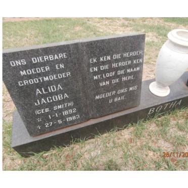 BOTHA Alida Jacoba nee SMITH 1892-1983
