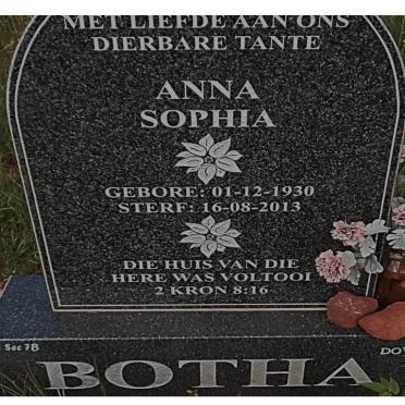 BOTHA Anna Sophia 1930-2013
