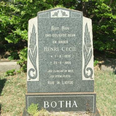 BOTHA Henri Cecil 193?-1966