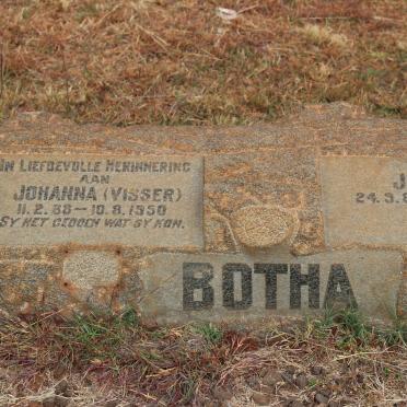 BOTHA Jaap 1881-1966 &amp; Johanna VISSER 1888-1950