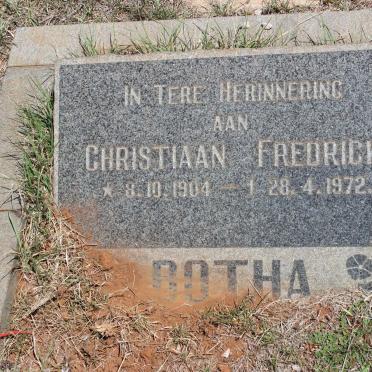 BOTHA Christiaan Fredrick 1904-1972