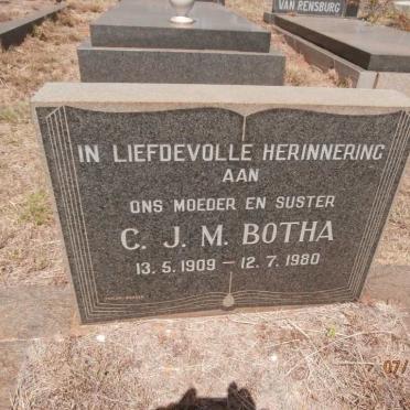 BOTHA C.J.M. 1909-1980