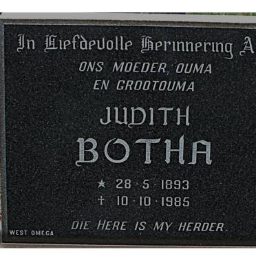 BOTHA Judith 1893-1985