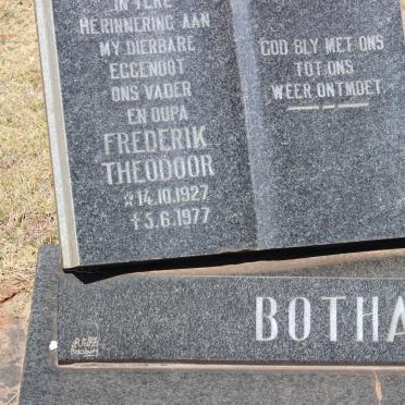 BOTHA Frederik Theodoor 1927-1977