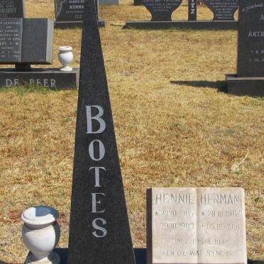 BOTES Hennie 1965-1983 :: BOTES Herman 1967-1991