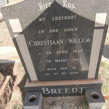 BREEDT Christiaan Willem 1898-1967