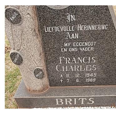 BRITS Francis Charles 1945-1989