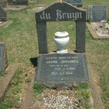 BRUYN Jacob Johannes, du 1911-1969