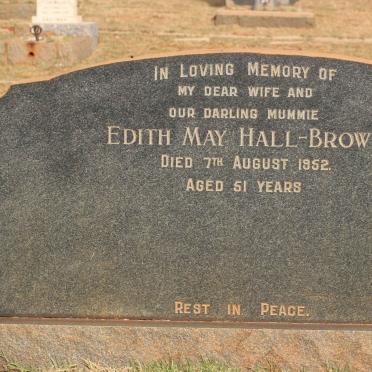 BROWN Edith May, HALL -1952