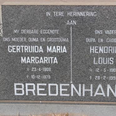 BRIEDENHANN Hendrik Louis 1907-1996 &amp; Gertruida Maria Margarita 1908-1979
