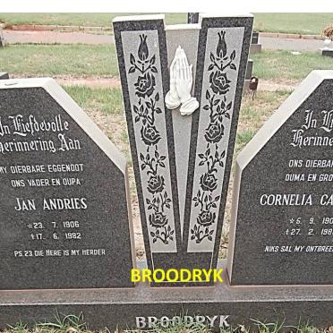 BROODRYK Jan Andries 1906-1982 &amp; Cornelia Carolina 1909-1986