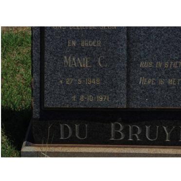 BRUYN Manie C., du 1948-1971