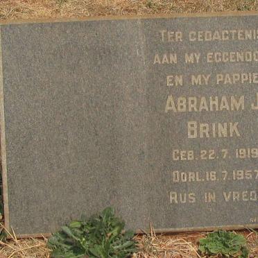 BRINK Abraham J. 1919-1957