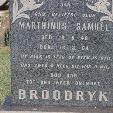 BROODRYK Marthinus Samuël 1946-1964