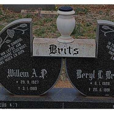 BRITS Willem A.P. 1927-1989 &amp; Beryl L. 1928-1991