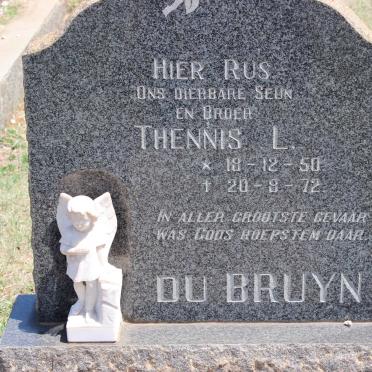 BRUYN Thennis L., du 1950-1972