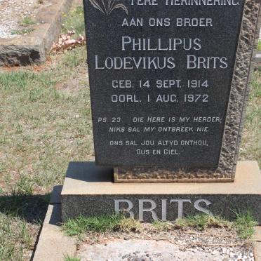 BRITS Phillipus Lodevikus 1914-1972