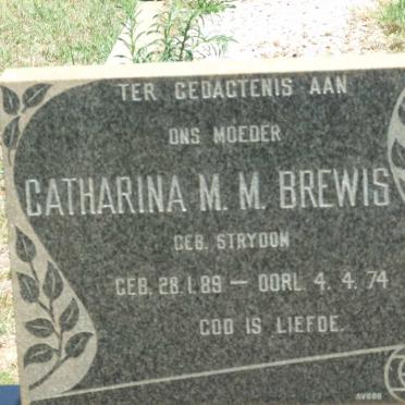 BREWIS Catharina M.M. nee STRYDOM 1889-1974