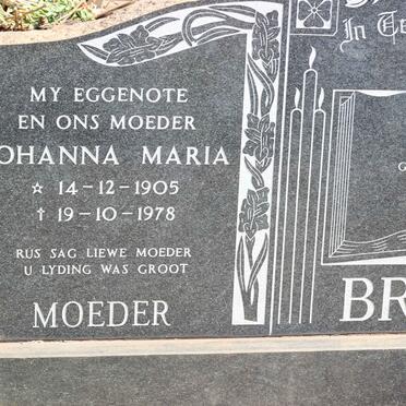 BRITS Andries Petrus 1905-1988 & Johanna Maria 1905-1978