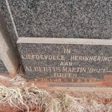 BRITS Petrus Rudolph Albertus 1911-1960 :: BRITS Albertus Martin 1949-1967