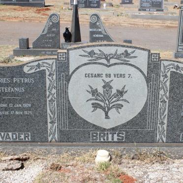 BRITS Andries Petrus Stefanus 1909-1975 &amp; Elsie Franzina 1909-1997