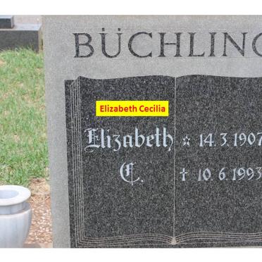 BÜCHLING Elizabeth Cecilia 1907-1993