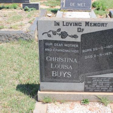 BUYS Christina Louisa 1903-1971