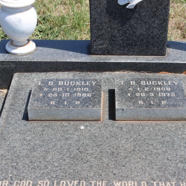 BUCKLEY T.B. 1908-1975 &amp; L.S. 1910-1986